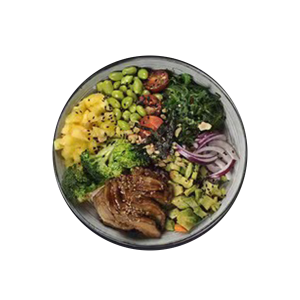 Poke de pollo tebanyaki